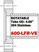 6.00" Conflat Half Nipple Rotatable (600 - LFR - VE) - Chemtech Scientific Incorporated