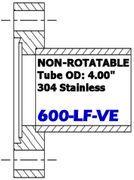 6.00" OD CF Half Nipple Non - Rotatable 600 - LF - VE - Chemtech Scientific Incorporated