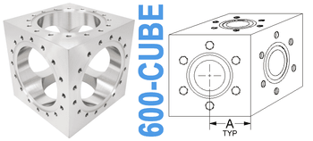 6.00" OD Conflat Cube (600 - CUBE) - Chemtech Scientific Incorporated