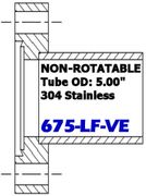 6.75" OD CF Half Nipple Non-Rotatable 675-LF-VE