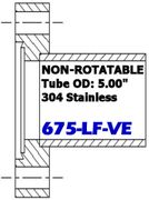 6.75" OD CF Half Nipple Non - Rotatable 675 - LF - VE - Chemtech Scientific Incorporated