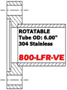8.00" Conflat Half Nipple Rotatable (800 - LFR - VE) - Chemtech Scientific Incorporated