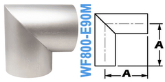 90° Mitered Elbow TUBE OD: 8.00" WF800-E90M