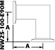 90° Mitered Elbow, NW25 (NW25 - 100 - E90M) - Chemtech Scientific Incorporated