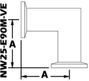 90° Mitered Elbow NW25 (NW25 - E90M - VE) - Chemtech Scientific Incorporated