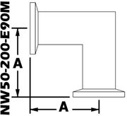 90° Mitered Elbow, NW50 (NW50-200-E90M)