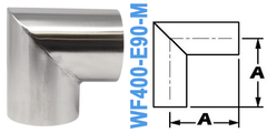 90° Mitered Elbow TUBE OD: 4.00" WF400-E90-M