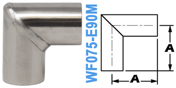 90° Mitered Elbow TUBE OD: 0.75" WF075 - E90M - Chemtech Scientific Incorporated