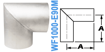 90° Mitered Elbow TUBE OD: 10" WF1000 - E90M - Chemtech Scientific Incorporated