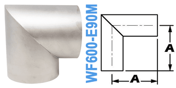90° Mitered Elbow TUBE OD: 6.00" WF600 - E90M - Chemtech Scientific Incorporated