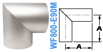 90° Mitered Elbow TUBE OD: 8.00" WF800 - E90M - Chemtech Scientific Incorporated