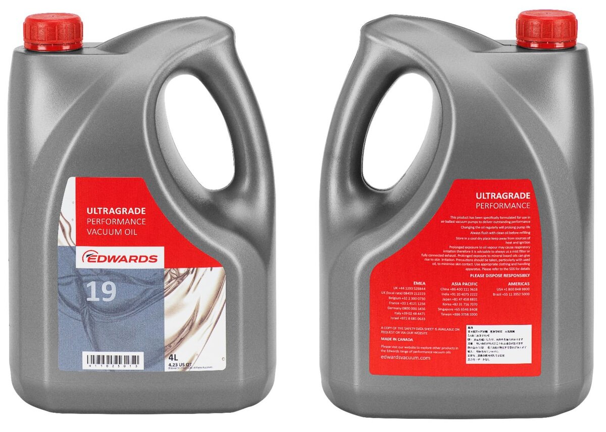 Edwards ULTRAGRADE Performance 19 Oil 4 x 4 liter, H11025011