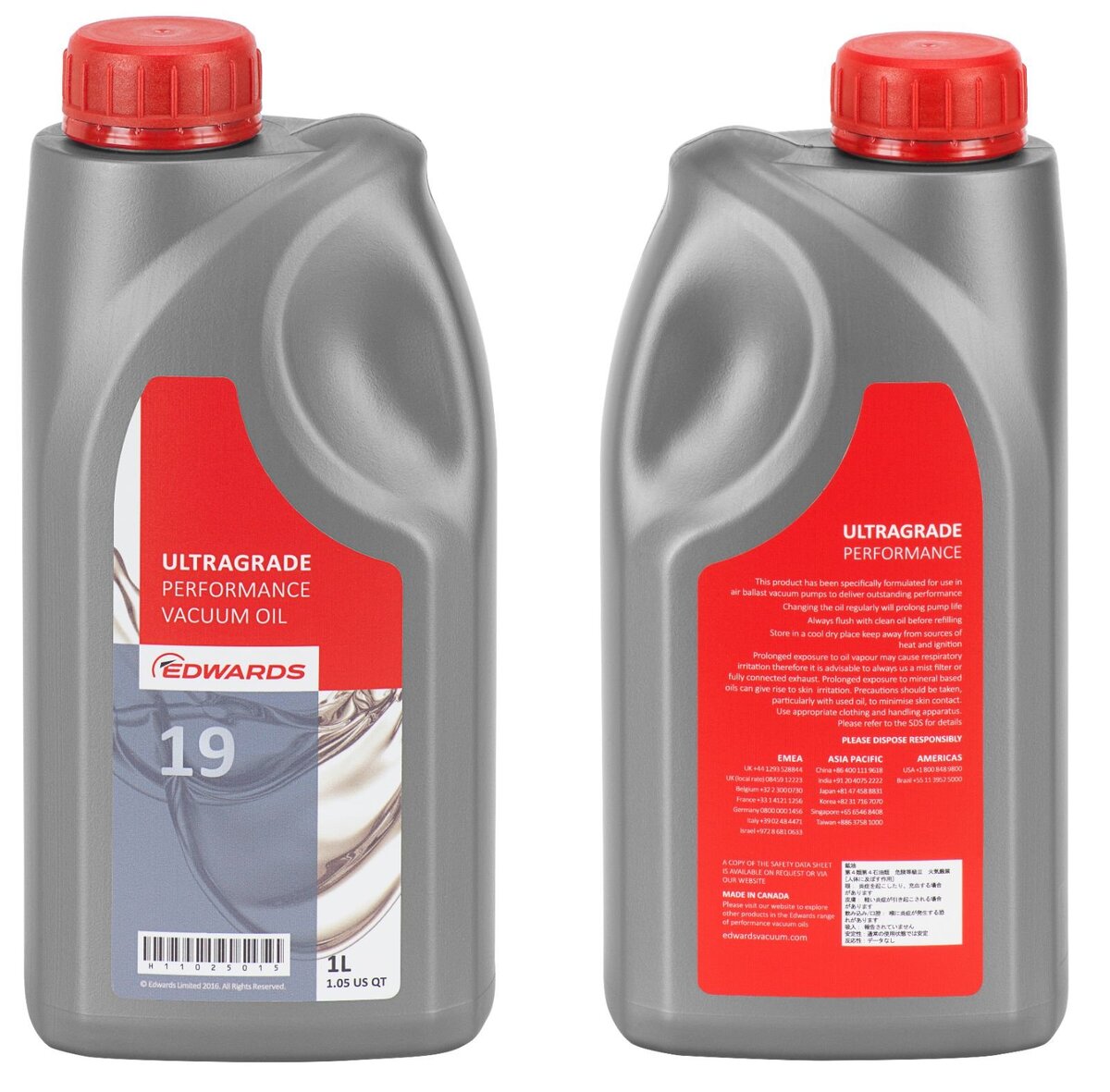 Edwards ULTRAGRADE Performance 19 Oil 12 x 1 liter, H11025012