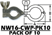 Aluminum Wing Clamp Fits: NW10 & NW16 (NW16 - CWP - PK10) - Chemtech Scientific Incorporated