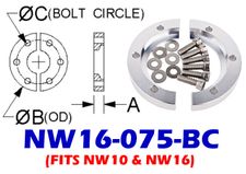 Bulkhead Clamp Fits: NW10 & NW16 (NW16 - 075 - BC) - Chemtech Scientific Incorporated