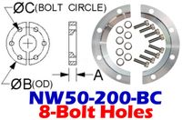 NW50 Bulkhead Clamp (NW50 - 200 - BC) - Chemtech Scientific Incorporated