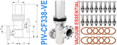 3.38" Conflat Flange Pneumatic Inline Valve (PIV - CF338 - VE) - Chemtech Scientific Incorporated