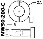 CNC Machined Clamp Fits: NW50 (NW50-200-C)
