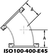 ISO100 - 45° Elbow ISO100-400-E45
