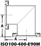 ISO100 Mitered Elbow (ISO100-400-E90M)