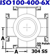 ISO100 Cross, 6 - Way (ISO100 - 400 - 6X) - Chemtech Scientific Incorporated