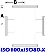 ISO100 to ISO80 Reducing Cross (ISO100xISO80-X)
