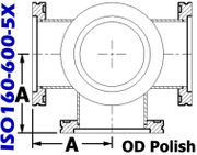 ISO160 Cross, 5 - Way (ISO160 - 600 - 5X) - Chemtech Scientific Incorporated