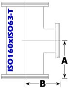 ISO160 to ISO63 Reducing Tee (ISO160xISO63 - T) - Chemtech Scientific Incorporated