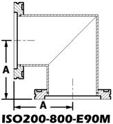 ISO200 Mitered Elbow (ISO200-800-E90M)