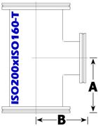 ISO200 to ISO160 Reducing Tee (ISO200xISO160 - T) - Chemtech Scientific Incorporated