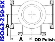ISO63 Cross, 5 - Way (ISO63 - 250 - 5X) - Chemtech Scientific Incorporated
