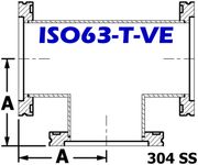 ISO63 Tee (ISO63 - T - VE) - Chemtech Scientific Incorporated