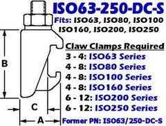 ISO63 thru ISO250 Stainless Claw Clamp ISO63 - 250 - DC - S - Chemtech Scientific Incorporated