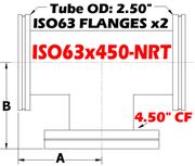 ISO63 To 4.50" OD Conflat Non - Reducing Tee ISO63x450 - NRT - Chemtech Scientific Incorporated