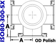 ISO80 Cross, 5-Way (ISO80-300-5X)