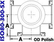 ISO80 Cross, 5 - Way (ISO80 - 300 - 5X) - Chemtech Scientific Incorporated