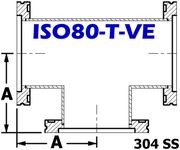 ISO80 Tee (ISO80 - T - VE) - Chemtech Scientific Incorporated