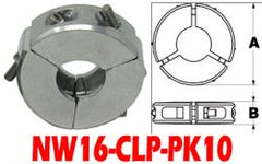 Low Profile Clamp Fits: NW10 & NW16 NW16 - CLP - PK10 - Chemtech Scientific Incorporated