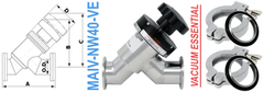 NW40 Manual Angle Inline Valve (MAIV-NW40-VE)