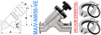 NW50 Manual Angle Inline Valve (MAIV-NW50-VE)