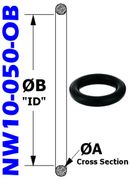 NW10 Buna-N O-Ring (NW10-050-OB)
