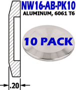 NW16 - Aluminum Blank NW16 - AB - PK10 - Chemtech Scientific Incorporated