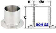 NW16 Half Nipple (NW16 - 075 - LF - L) - Chemtech Scientific Incorporated