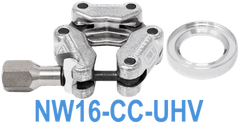 NW16 HV to UHV Metal Seal Centering Ring Plus Chain Clamp NW16 - CC - UHV - Chemtech Scientific Incorporated