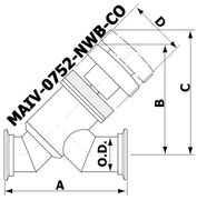 NW16 Manual Angle Inline Valve MAIV - 0752 - NWB - CO - Chemtech Scientific Incorporated