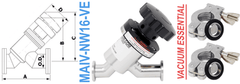 NW16 Manual Angle Inline Valve (MAIV - NW16 - VE) - Chemtech Scientific Incorporated
