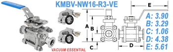 NW16 Manual Ball Valve (KMBV - NW16 - R3 - VE) - Chemtech Scientific Incorporated