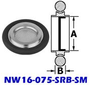 NW16 Mesh Screen Ring Buna O - Ring (NW16 - 075 - SRB - SM) - Chemtech Scientific Incorporated