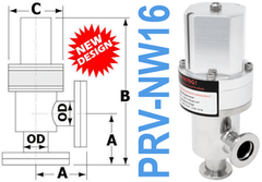 NW16 Pneumatic Angle Valve (PRV - NW16 - OS) - Chemtech Scientific Incorporated
