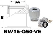 NW16 Quick Coupling To 1/2 OD Tube Size (NW16 - Q50 - VE) - Chemtech Scientific Incorporated